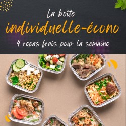  a. Boîte individuelle- 4 repas frais pour la semaine ( 18 au 23 mai)