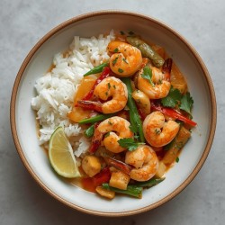 1-a1. menu de la semaine - Crevettes à la Thaï