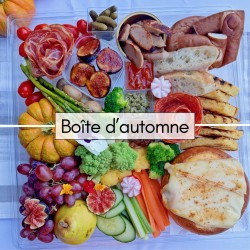 A. Boîte d'automne: fondue au cheddar à la bière