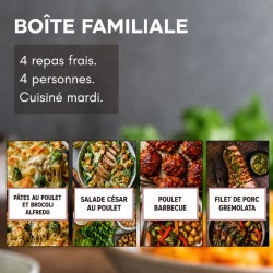a. Boîte familiale - 4 repas frais pour la semaine (18 au 23 mai)