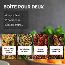 a. Boîte pour deux - 4 repas frais pour la semaine (18 au 23 mai)