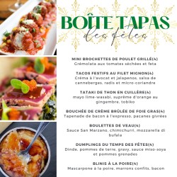 A. Boîte tapas des fêtes 2025