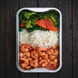A1. menu de la semaine - Crevettes à la Thaï