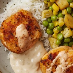 a1. Menu de semaine - Boulettes de saumon maison