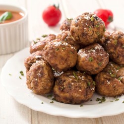 a2. Menu semaine - Boulettes à l'érable, purée rustique, légumes