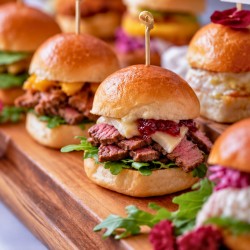 b. Slider filet mignon et brie