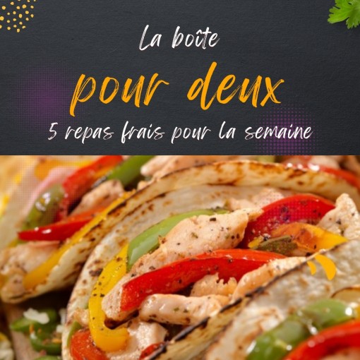   1-a. Boîte pour deux - 5 repas frais pour la semaine (2 au 7 février)