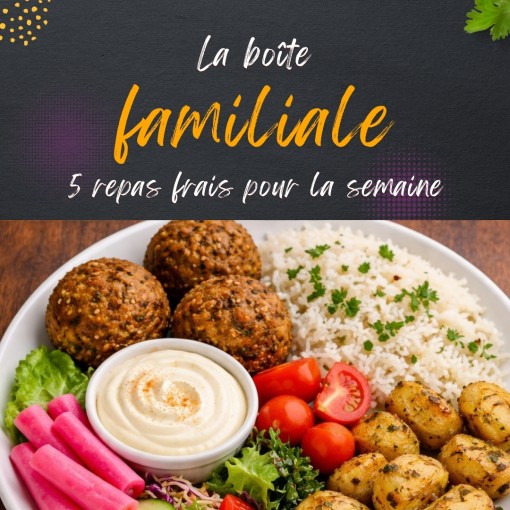   A. Boîte familiale - 5 repas frais pour la semaine (20 au 25 avril)