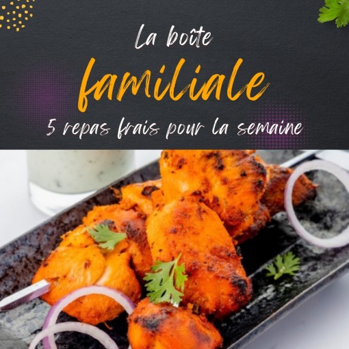   a. Boîte familiale - 5 repas frais pour la semaine (26 au 31 janvier)