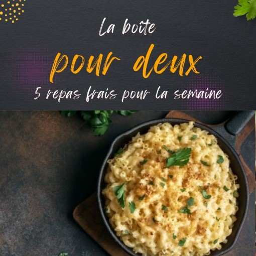   a. Boîte pour deux - 5 repas frais pour la semaine (1 au 6 décembre)