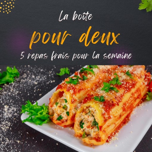   a. Boîte pour deux - 5 repas frais pour la semaine (8 au 13 décembre)
