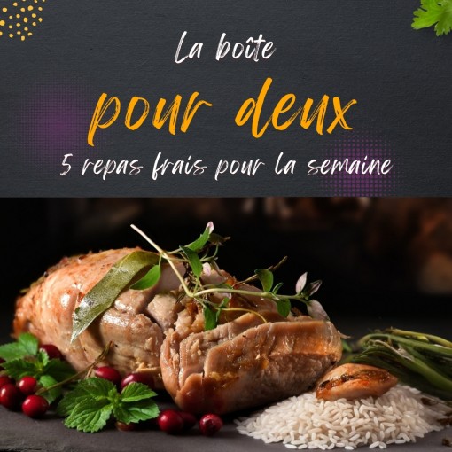  a. Boîte pour deux - 5 repas frais pour la semaine (15 au 20 décembre)