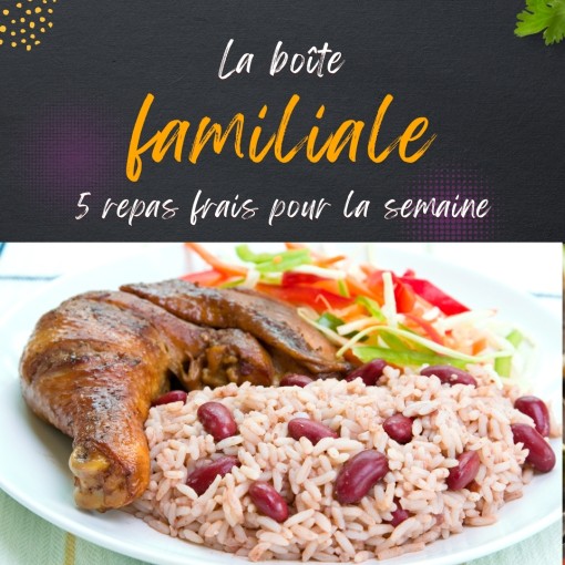 a.  Boîte familiale - 5 repas frais pour la semaine (1 au 6 décembre)
