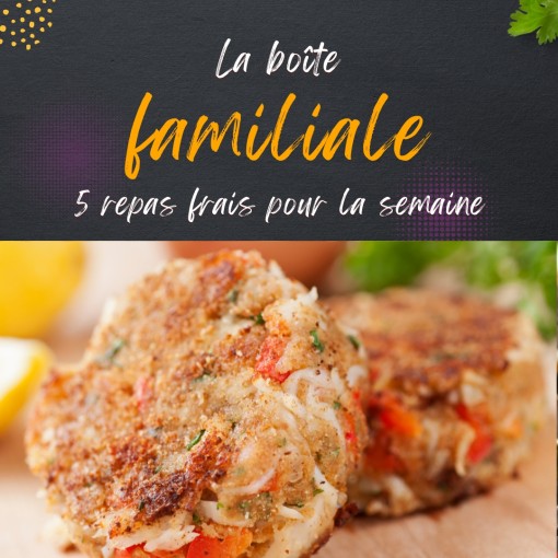 a.  Boîte familiale - 5 repas frais pour la semaine (28 avril au 3 mai)
