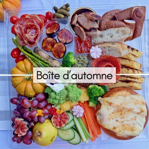 A. Boîte d'automne: fondue au cheddar à la bière
