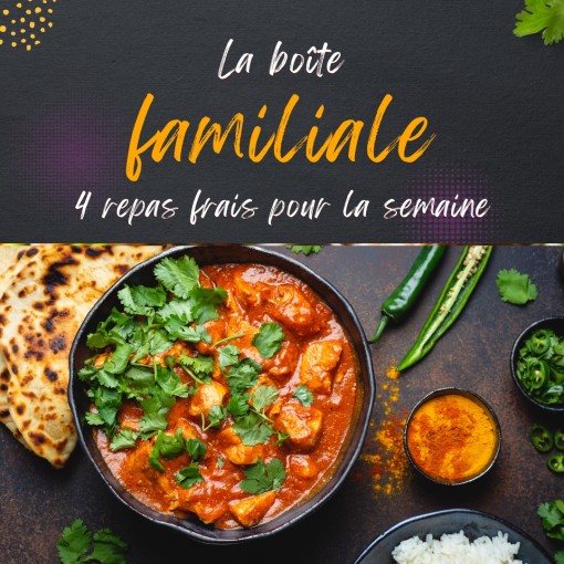 a. Boîte familiale - 4 repas frais pour la semaine (30 au 5 juillet)
