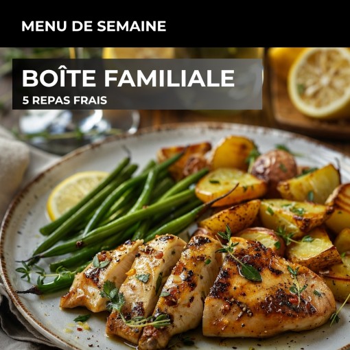 a. Boîte familiale - 5 repas frais (21 au 25 sept)