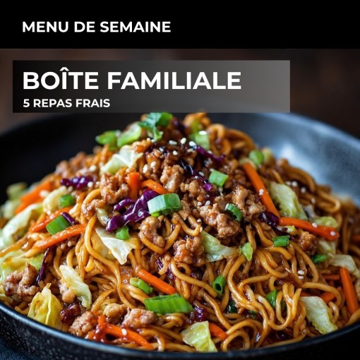 a. Boîte familiale - 5 repas frais (26 au 30 oct)