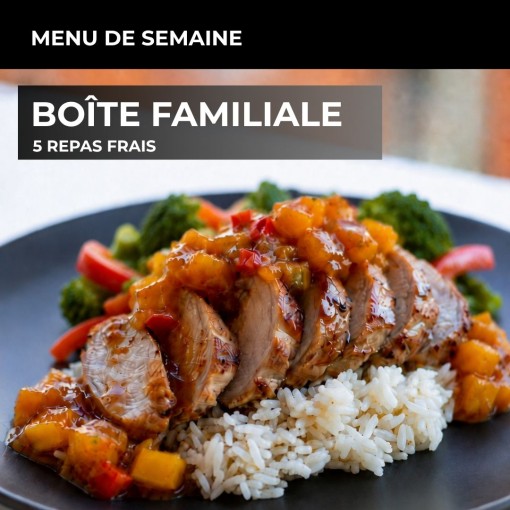 a. Boîte familiale - 5 repas frais (27 au 31 juillet)