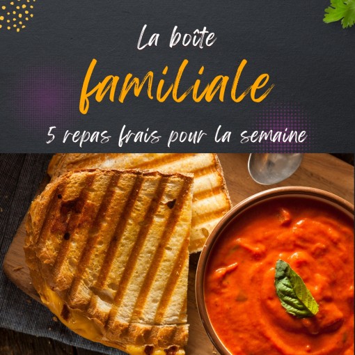 a. Boîte familiale - 5 repas frais pour la semaine (20 au 22 novembre)