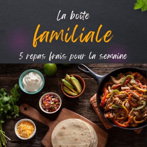 a. Boîte familiale - 5 repas frais pour la semaine (27 au 29 novembre)
