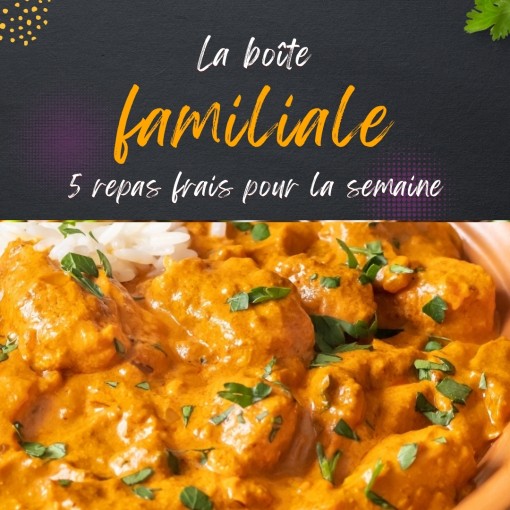 a. Boîte familiale - 5 repas frais pour la semaine (10 au 15 nov)