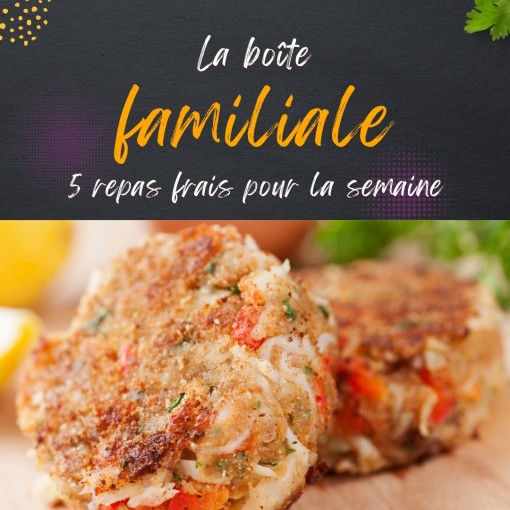 a. Boîte familiale - 5 repas frais pour la semaine (27 au 1 novembre)