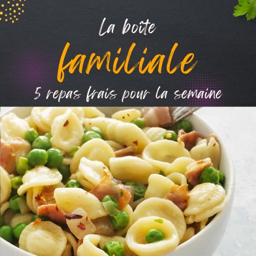 A. Boite familiale- 5 repas frais pour la semaine (16 au 21 juin)