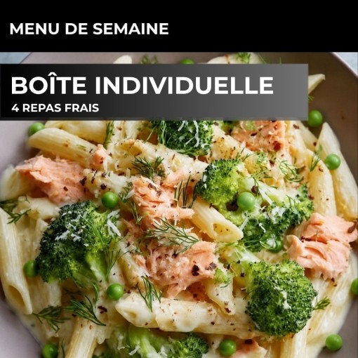 a. Boîte individuelle - 4 repas frais (8 au 11 sept)