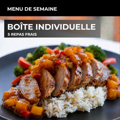 a. Boîte individuelle-écono - 5 repas frais (21 au 25 sept)