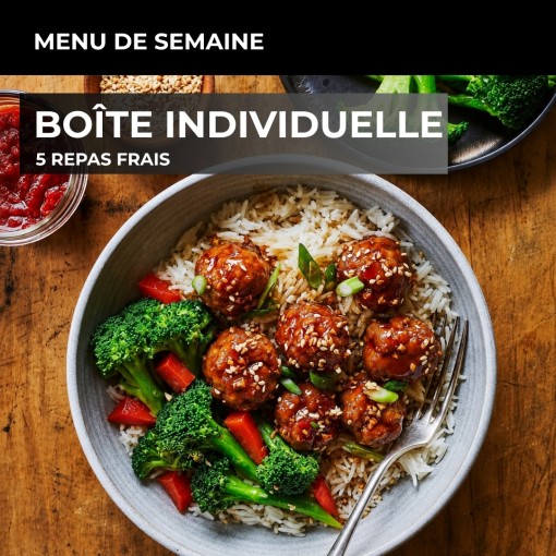 a. Boîte individuelle-écono - 5 repas frais (26 au 30 oct)
