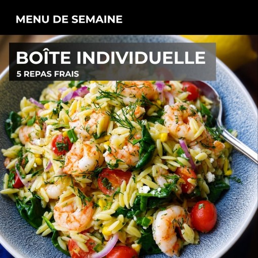 a. Boîte individuelle-écono - 5 repas frais (27 au 31 juillet)