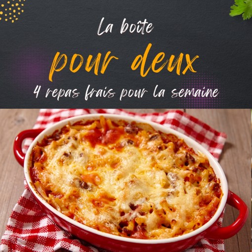 a. Boîte pour deux - 4 repas frais pour la semaine (30 au 5 juillet)
