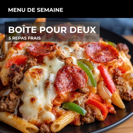 a. Boîte pour deux - 5 repas frais (14 au 18 sept)