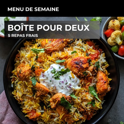 a. Boîte pour deux - 5 repas frais (26 au 30 oct)