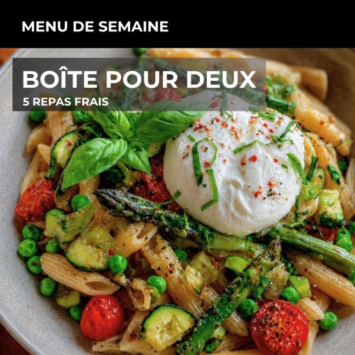 a. Boîte pour deux - 5 repas frais (27 au 31 juillet)