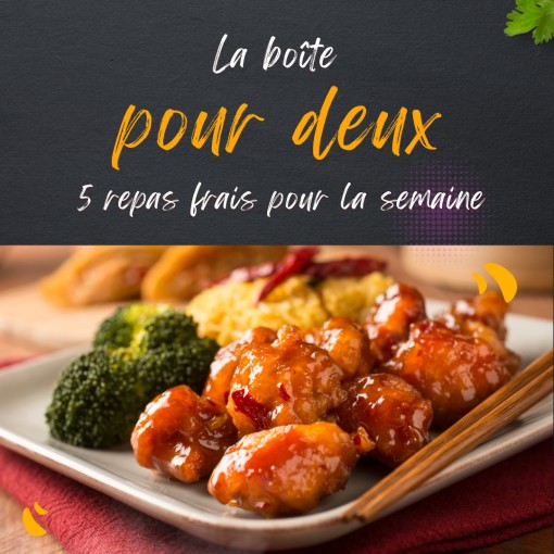 a. Boîte pour deux - 5 repas frais pour la semaine (20 au 22 nov)