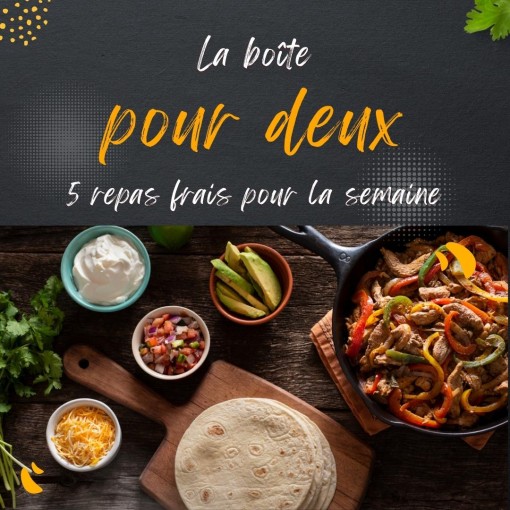 a. Boîte pour deux - 5 repas frais pour la semaine (20 au 22 mars)
