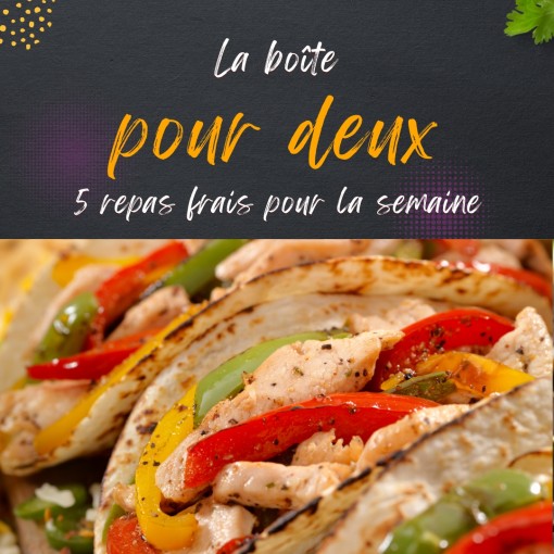 a. Boîte pour deux - 5 repas frais pour la semaine (14 au 19 juillet)