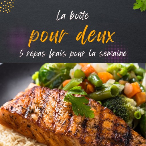 a. Boîte pour deux - 5 repas frais pour la semaine (16 au 21 juin)