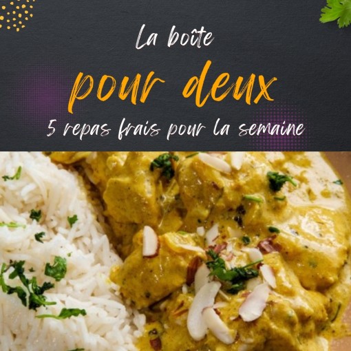 a. Boîte pour deux - 5 repas frais pour la semaine (27 au 2 mai)
