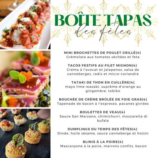 A. Boîte tapas des fêtes 2025
