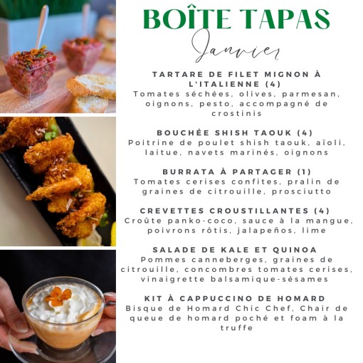A. Boîte tapas Janvier