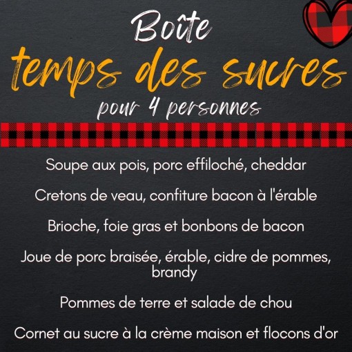 a. Boîte temps des sucres