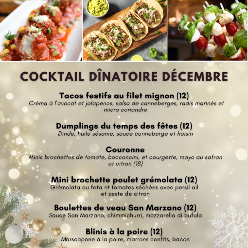 A. Cocktail dînatoire décembre