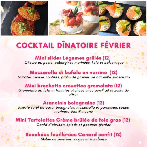A. Cocktail dînatoire Février
