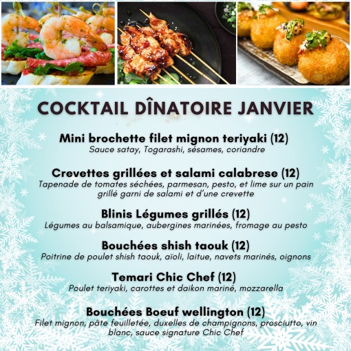 A. Cocktail dînatoire Janvier