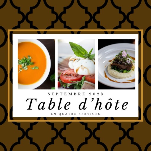 a. Boîte exclusive - Table d'hôte septembre 2023