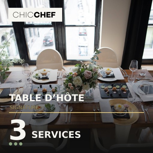 a. Table d'hôte en 3 services