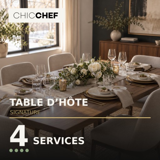 a. Table d'hôte en 4 services